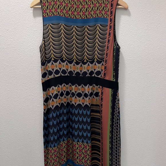 Classiques Entier Graphic Silk Dress Size 8 - Picture 2 of 6